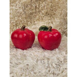 Vintage Apple Salt and Pepper Shakers